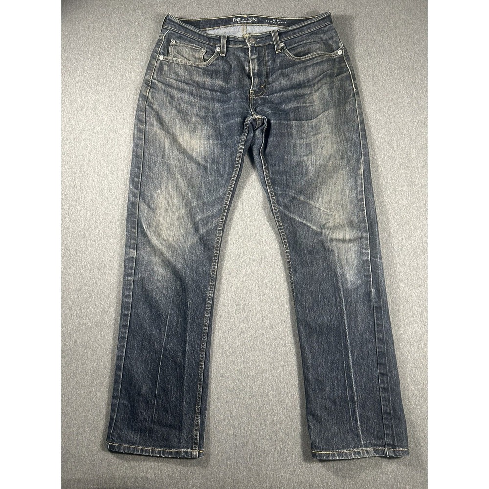 DENIZEN Levi's 218 Straight Fit Dark Wash Denim Jeans Men's Size 33x32